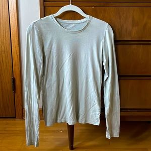 XS Everlane seafoam long sleeve tshirt organic cotton